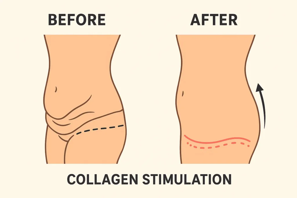 Before and after results for sagging skin after weight loss injections Alton