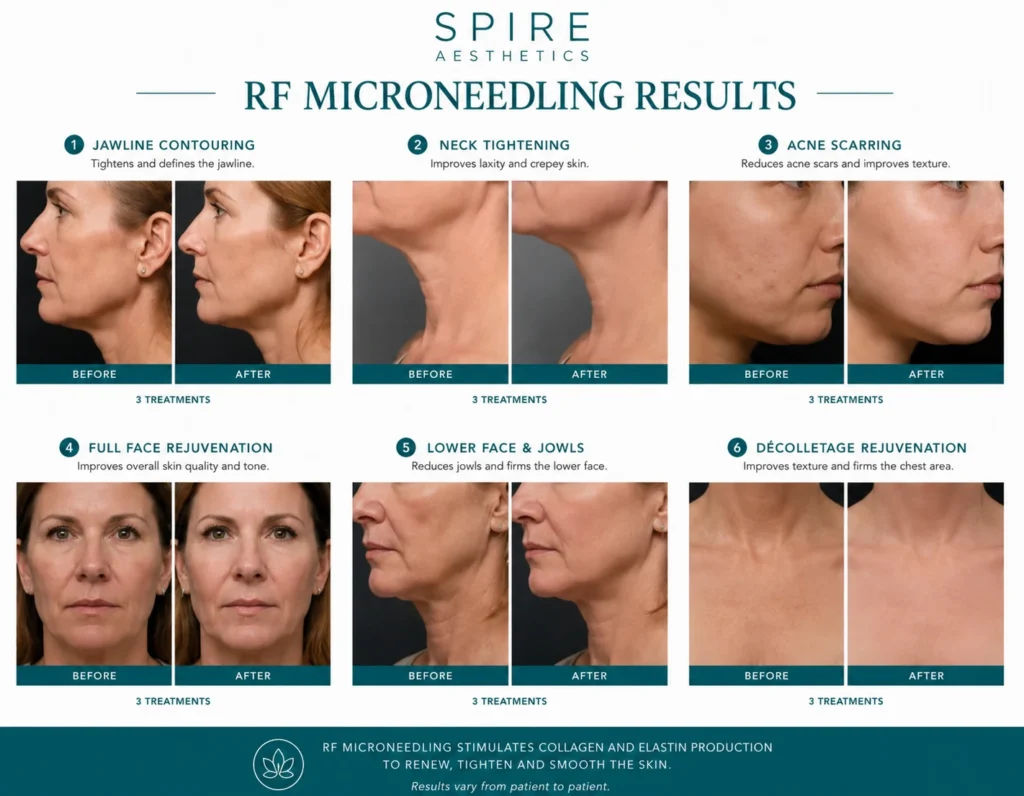 RF Microneedling Skin tightening Alton results