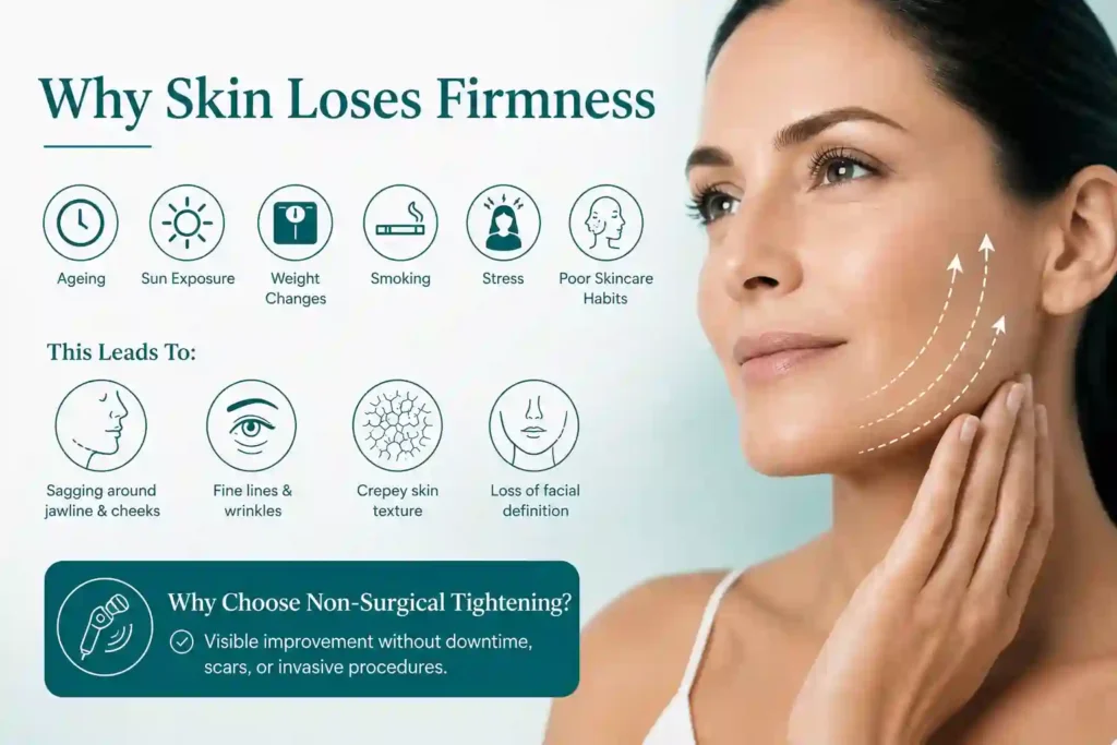 What Makes Skin Lose Firmness and Why Do People Seek Non-Surgical Tightening Alton?