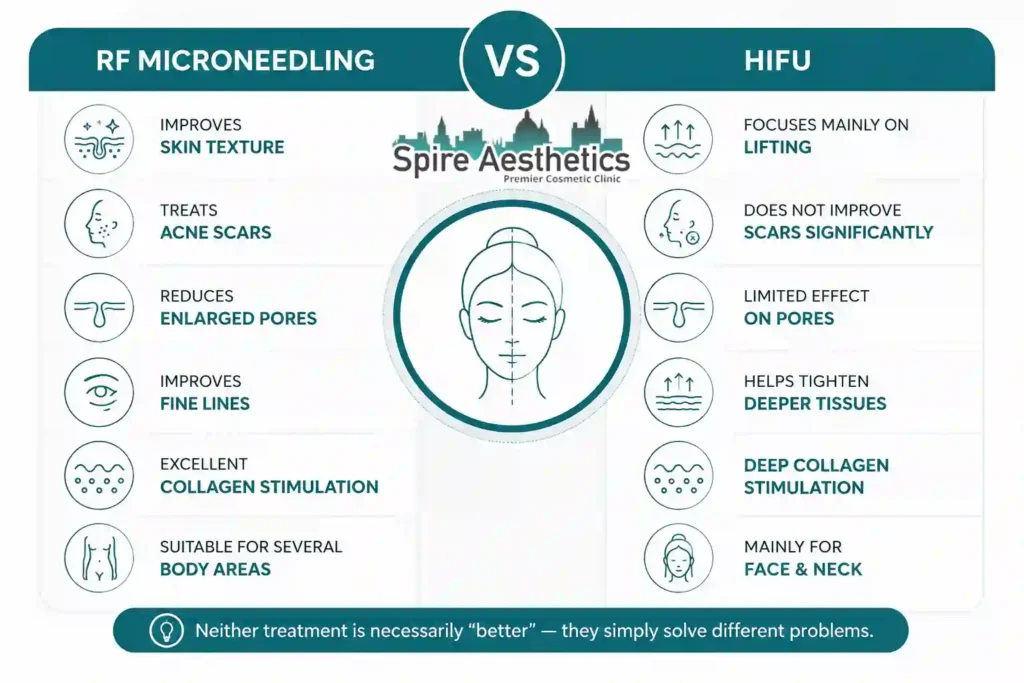 RF Microneedling vs HIFU: Which Treatment Gives Better Results Alton?